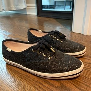 Kate Spade NY x keds in black tinsel
